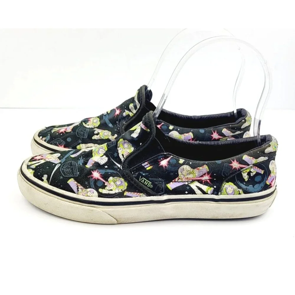 Buzz Light Year Vans Asher Slip-On Kids Sneaker‎ - Size 4